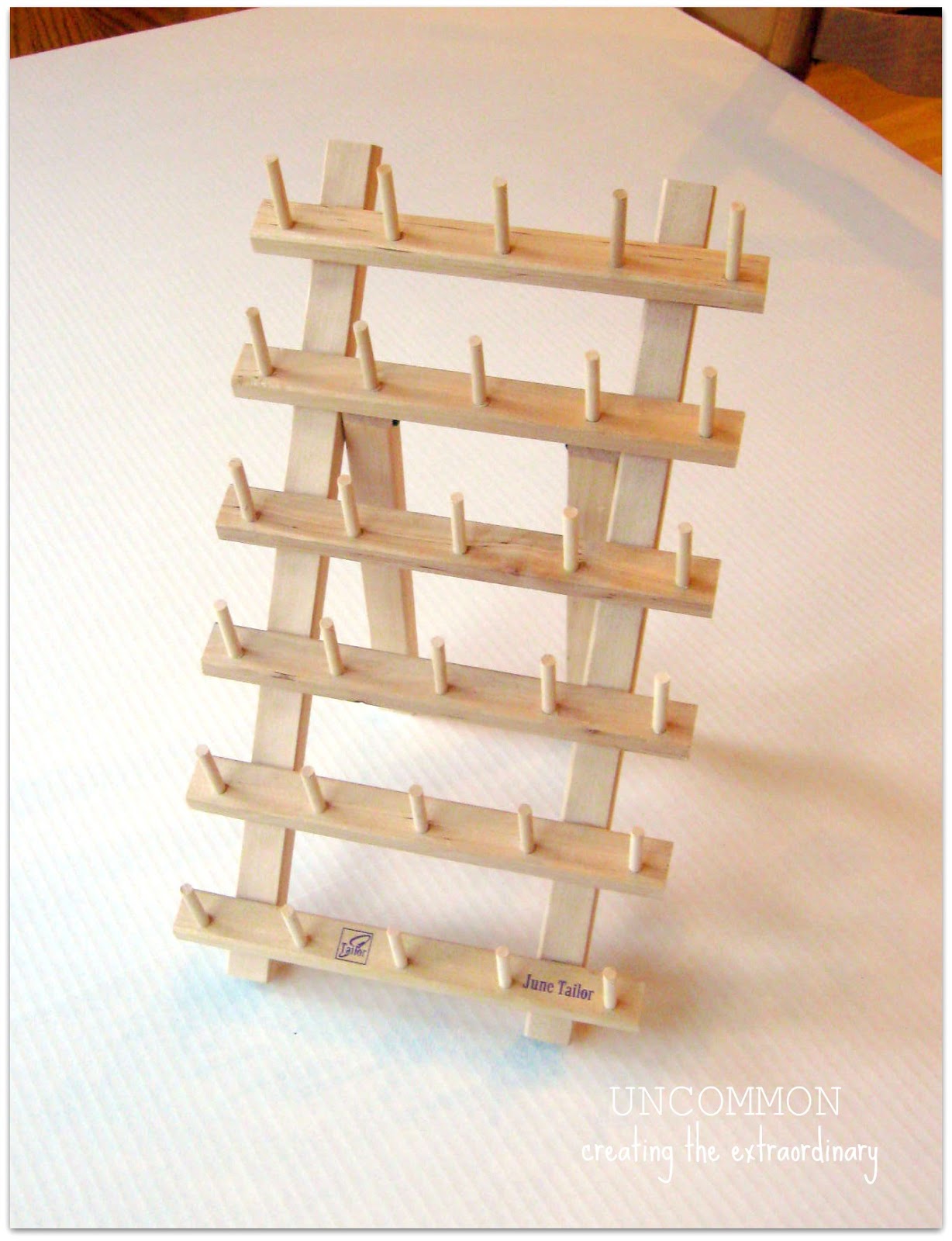 wooden jewelry rack